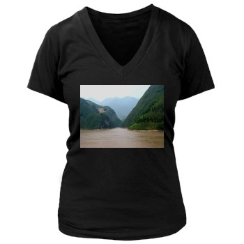 Rivers Women's Deep V-Neck TShirt