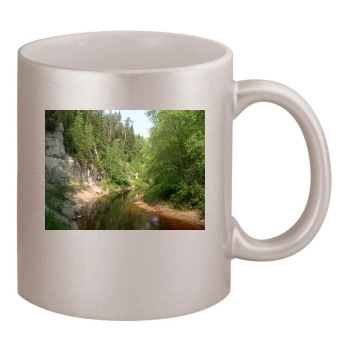 Rivers 11oz Metallic Silver Mug