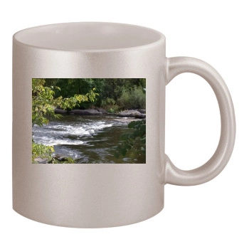 Rivers 11oz Metallic Silver Mug