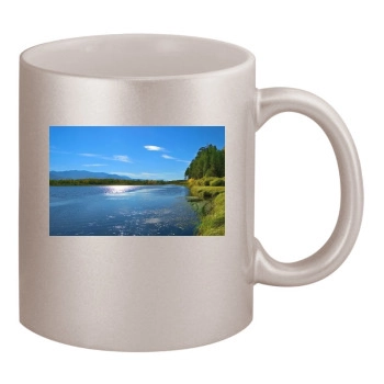 Rivers 11oz Metallic Silver Mug