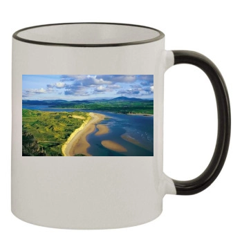 Rivers 11oz Colored Rim & Handle Mug