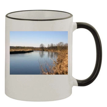 Rivers 11oz Colored Rim & Handle Mug