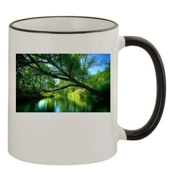 Rivers 11oz Colored Rim & Handle Mug