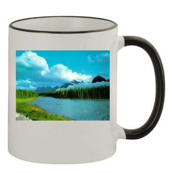 Rivers 11oz Colored Rim & Handle Mug