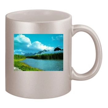 Rivers 11oz Metallic Silver Mug