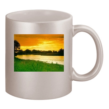 Rivers 11oz Metallic Silver Mug