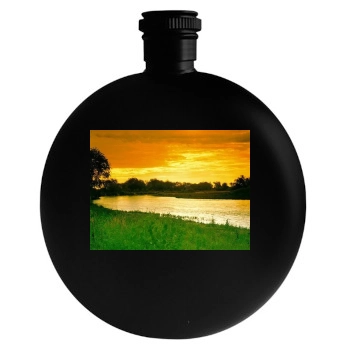 Rivers Round Flask