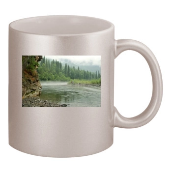 Rivers 11oz Metallic Silver Mug