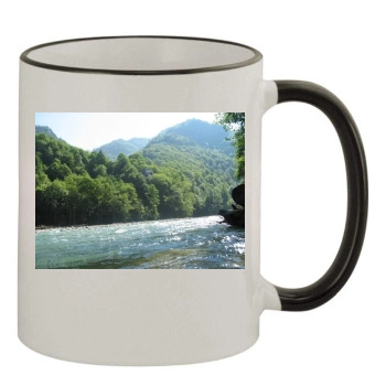 Rivers 11oz Colored Rim & Handle Mug