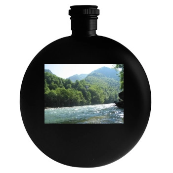 Rivers Round Flask