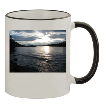 Rivers 11oz Colored Rim & Handle Mug