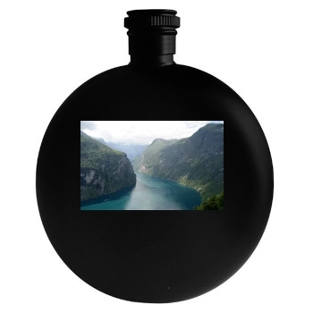 Rivers Round Flask