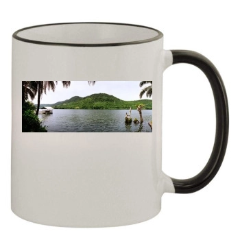 Rivers 11oz Colored Rim & Handle Mug