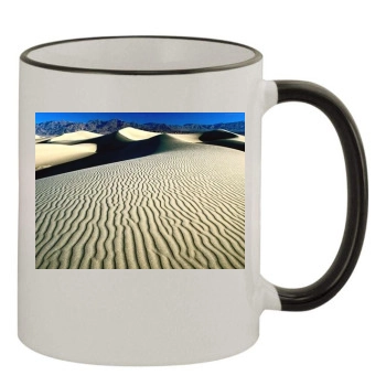 Desert 11oz Colored Rim & Handle Mug