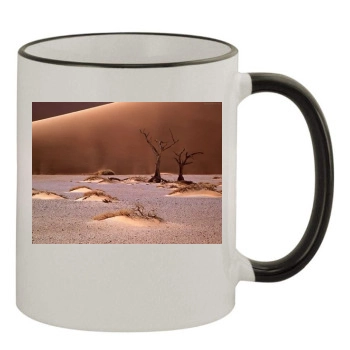 Desert 11oz Colored Rim & Handle Mug