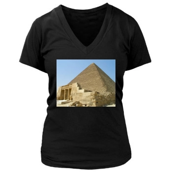 Desert Women's Deep V-Neck TShirt