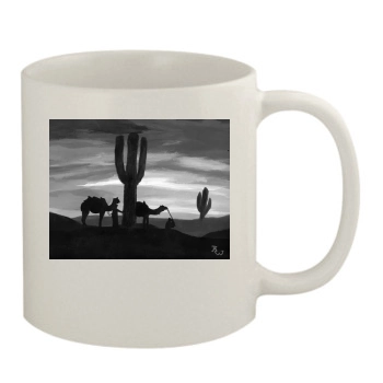 Desert 11oz White Mug