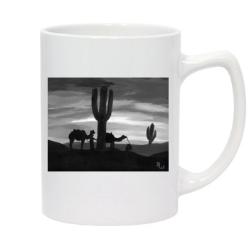 Desert 14oz White Statesman Mug