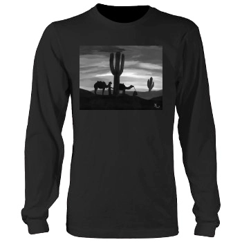 Desert Men's Heavy Long Sleeve TShirt