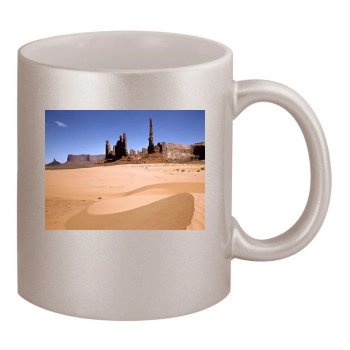 Desert 11oz Metallic Silver Mug