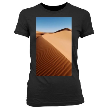 Desert Women's Junior Cut Crewneck T-Shirt