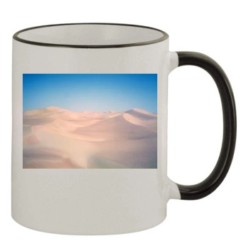 Desert 11oz Colored Rim & Handle Mug