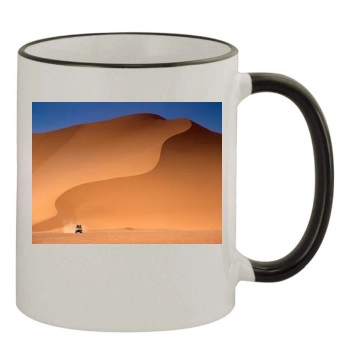 Desert 11oz Colored Rim & Handle Mug