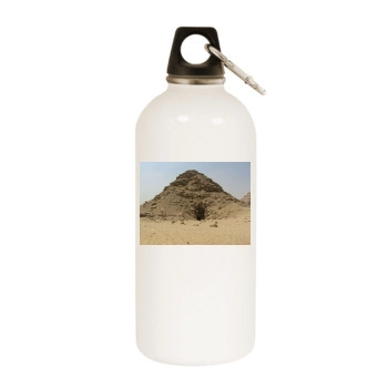 Desert White Water Bottle With Carabiner