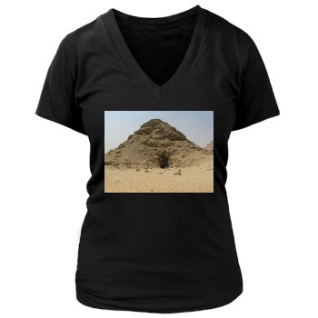 Desert Women's Deep V-Neck TShirt