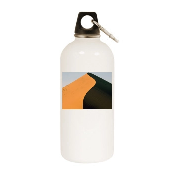 Desert White Water Bottle With Carabiner