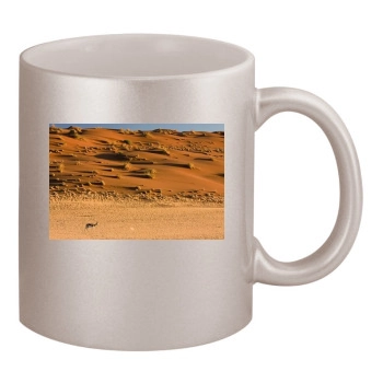 Desert 11oz Metallic Silver Mug