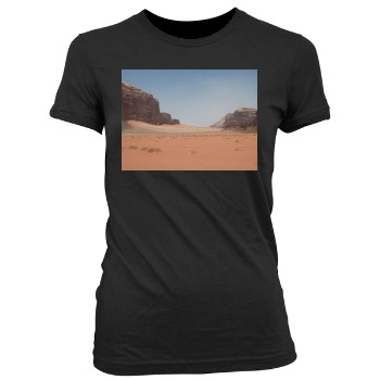 Desert Women's Junior Cut Crewneck T-Shirt