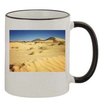 Desert 11oz Colored Rim & Handle Mug