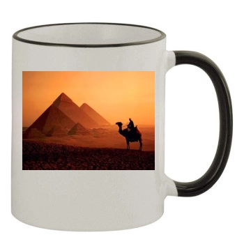 Desert 11oz Colored Rim & Handle Mug