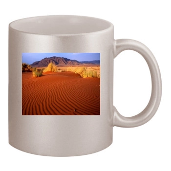 Desert 11oz Metallic Silver Mug