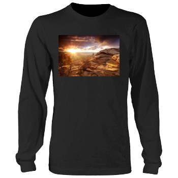 Desert Men's Heavy Long Sleeve TShirt