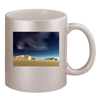 Desert 11oz Metallic Silver Mug