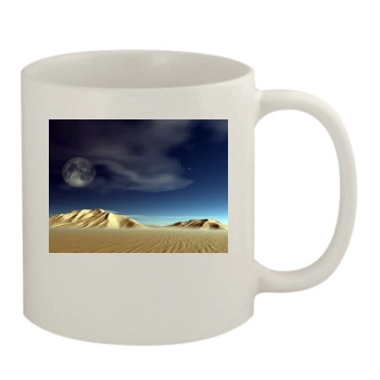 Desert 11oz White Mug