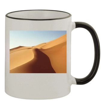 Desert 11oz Colored Rim & Handle Mug