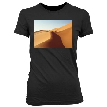 Desert Women's Junior Cut Crewneck T-Shirt