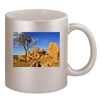 Desert 11oz Metallic Silver Mug