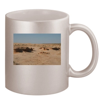 Desert 11oz Metallic Silver Mug