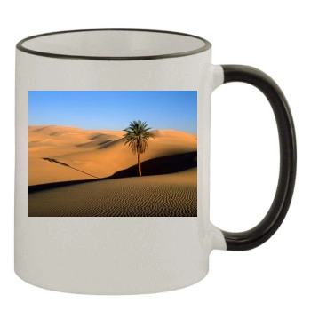 Desert 11oz Colored Rim & Handle Mug