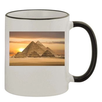 Desert 11oz Colored Rim & Handle Mug