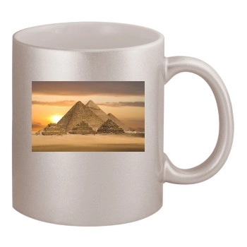 Desert 11oz Metallic Silver Mug