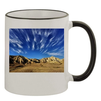 Desert 11oz Colored Rim & Handle Mug