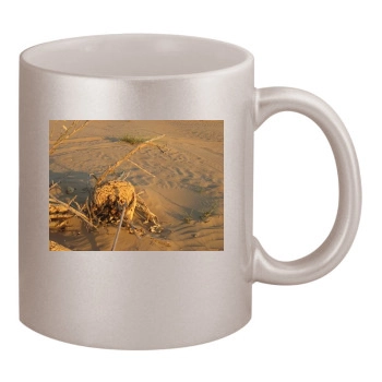 Desert 11oz Metallic Silver Mug