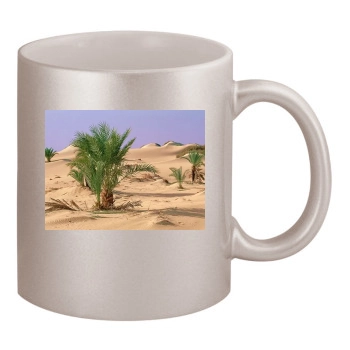 Desert 11oz Metallic Silver Mug