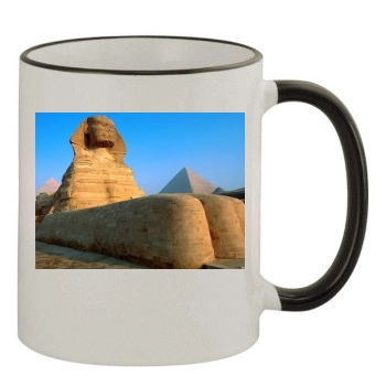 Desert 11oz Colored Rim & Handle Mug