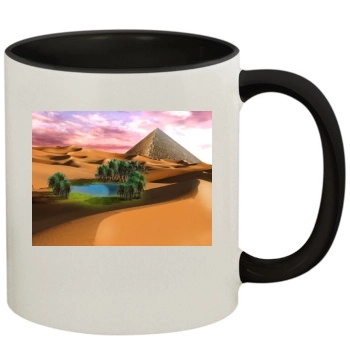 Desert 11oz Colored Inner & Handle Mug